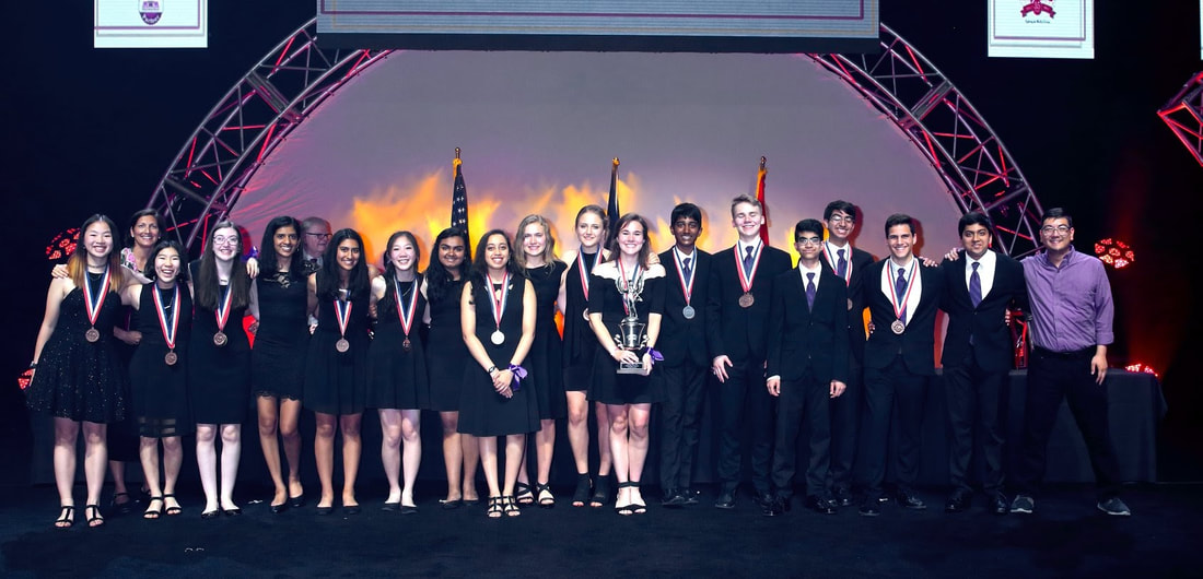 Pioneer Science Olympiad students gathered outdoors during Nationals travel.